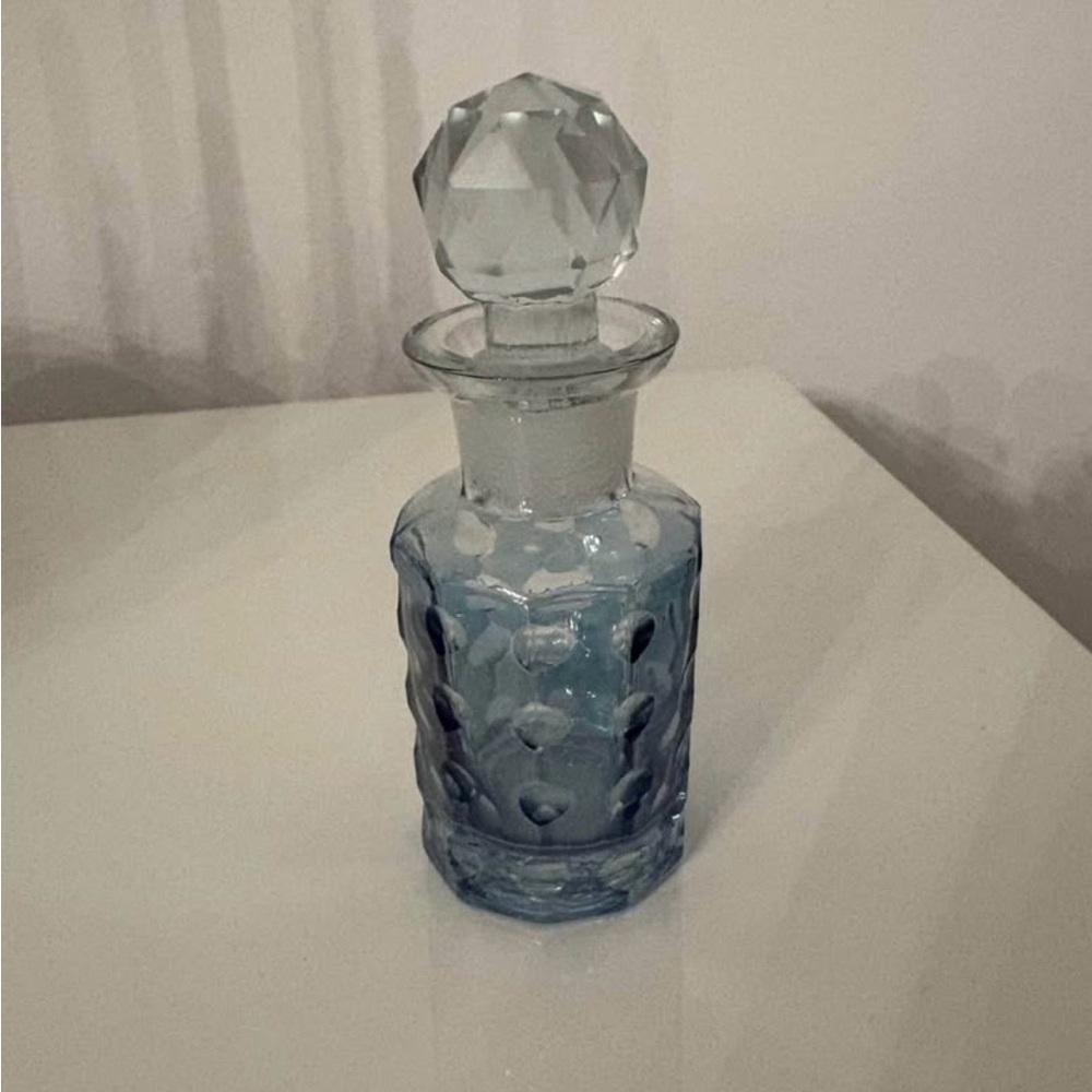 Blue Glass Perfume Bottle